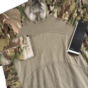 Massif Army Combat Shirt ACS Flame Resistant Mens Med Multi-Camo Long Sleeve NEW